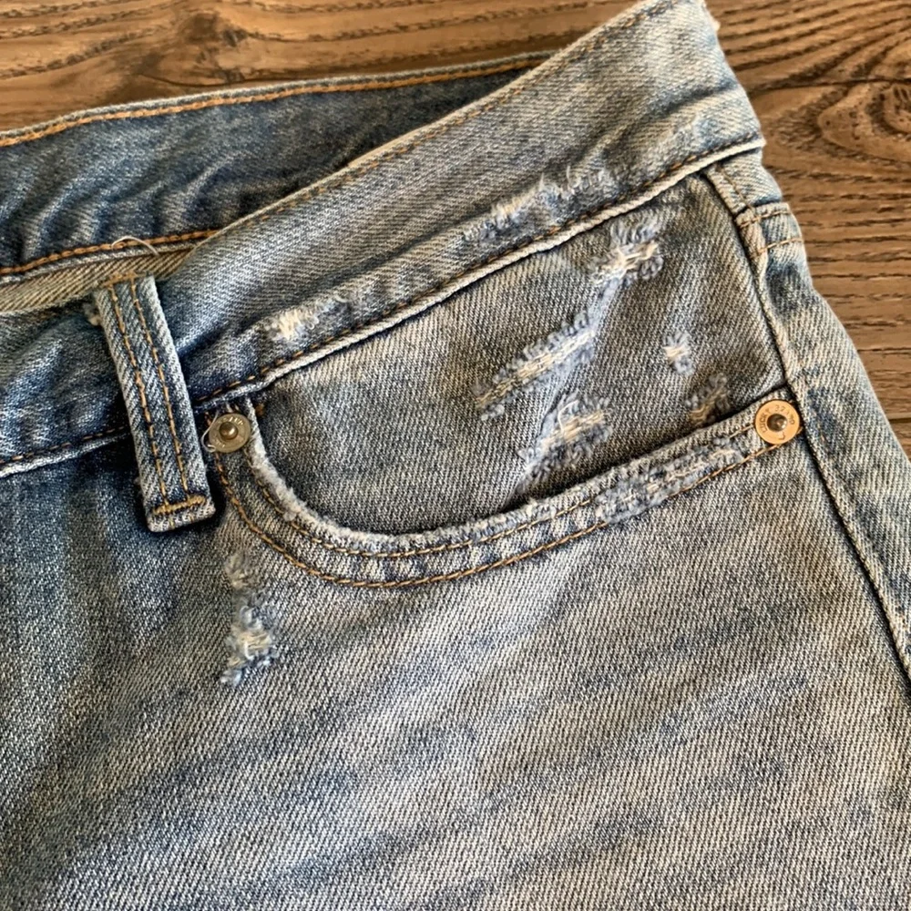 Lucky Brand Cutoff Jean Shorts 8/29 Embroidered - Picture 3 of 7